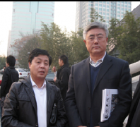 艺术天成总编杨文超与中国书协党组书记、副主席赵长青