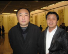艺术天成总编杨文超与国家画院副院长卢禹舜合影