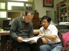 杂志社有关领导到著名画家秦龙画室