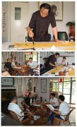 书法家陈晏来到《艺术天成》杂志社做客