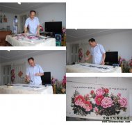 《艺术天成》杂志社记者采访画家刘庚申