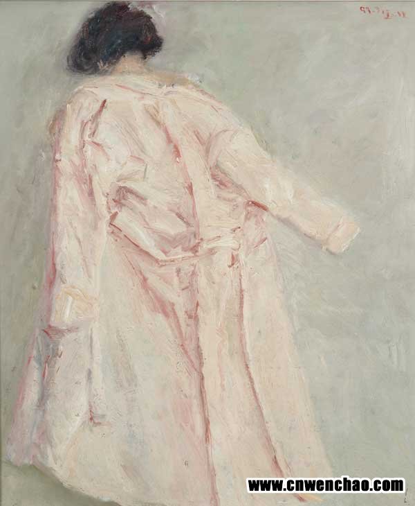 68，背影73x60cm布面油画+1997