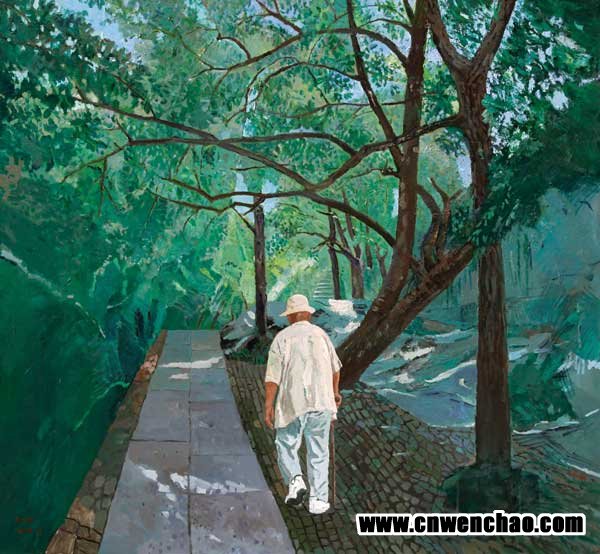 259,小路与背影150×190cm+布面油画+2011年