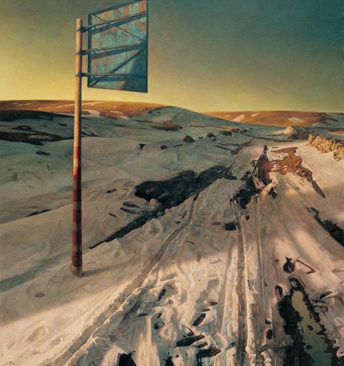 《沉寂》布面油彩-165X155CM-2002年