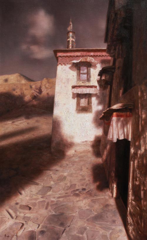 《圣地的时光》布面油彩-130X80CM-2012年