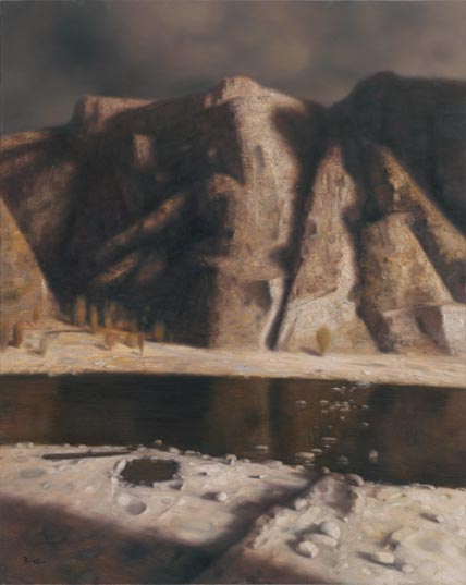 《十七渡的河岸》布面油彩-100X80CM-2012年
