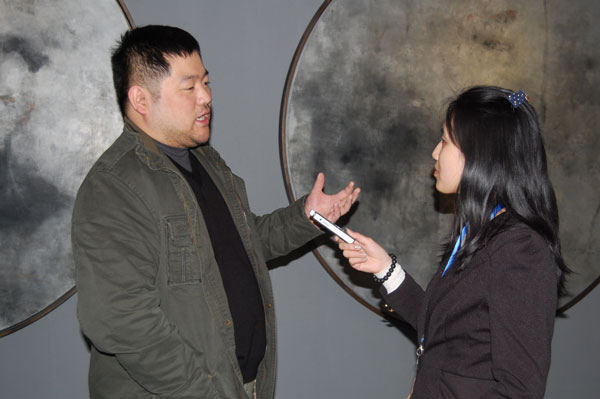 杨澄画展现场