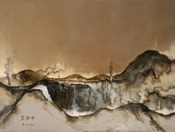 2012-灰色11号-150×200cm-布面油画