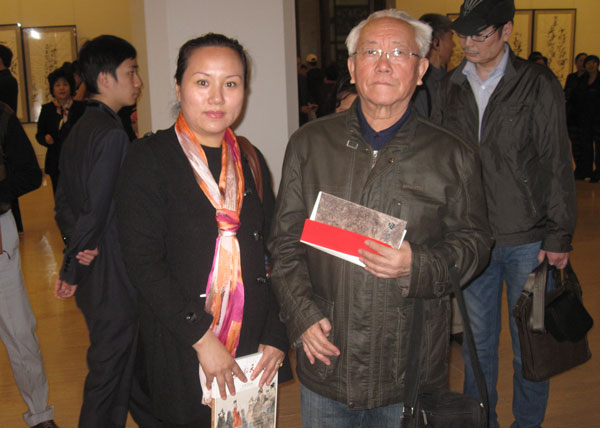 中国美术家协会会员张广与宁文艳合影