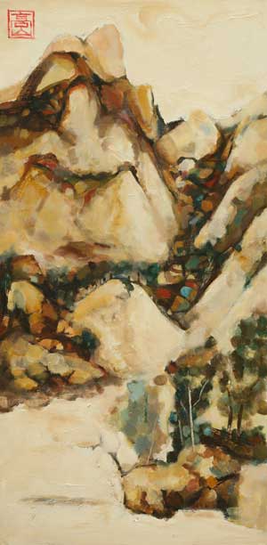 《溯源1》60x120cm--油画
