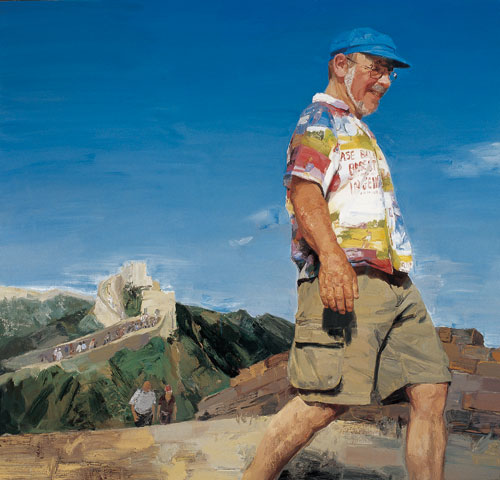 不到长城非好汉之二-210x200cm-2007年-布面油画