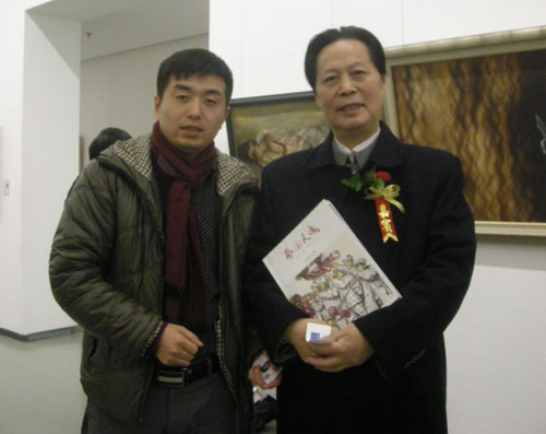 中联部中国对外交流协会理事汪国新与记者林少云合影