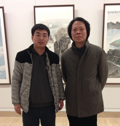 民革中央画院画家陈寒峰与林少云合影