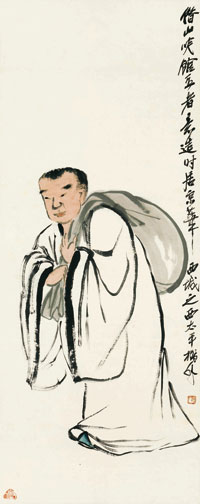 齐白石-布袋和尚
