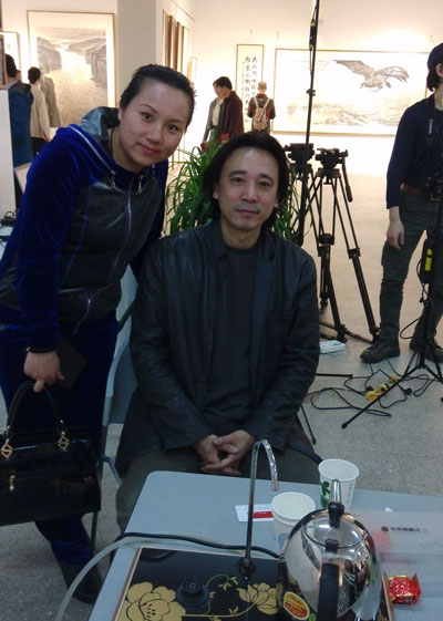 央美副院长马刚与宁文艳合影