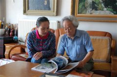 《艺术天成》杂志社通联部主任宁文艳拜访石成峰先生